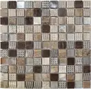 Мозаїка СМ 3045 С3 Brown-Ebony-Beige Silver 300x300x9 Котто Кераміка (СМ 325045)