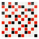 Мозаїка GM 4007 C3 Black-Red M-White 300x300x4 Котто Кераміка (GM 425007)
