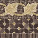Декор Iliada Cenefa Midas PR Marron RECT POL 435x435x9,5 Vives (42H7)