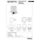 104309322 OMEGA: Дозатор для рідкого мила - скло Bemeta Чехія (104309322)