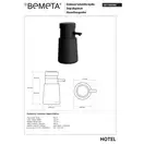 107109240 Hotel Диспенсер рідкого мила 450 мл Bemeta Чехія (107109240)