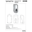 Диспенсер рідкого мила 121209037 Hotel 1000ml, глянець,пластик Bemeta Чехія