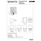 139309312 SOLO: Дозатор для рідкого мила - скло Bemeta Чехія (139309312)