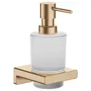 Дозатор для жидкого мыла Hansgrohe AddStoris, матовая бронза/стекло матовое (41745140) фото 1 Aquada.com.ua