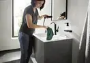 Дозатор для жидкого мыла Hansgrohe AddStoris, чёрный матовый/стекло матовое (41745670) фото 3 Aquada.com.ua