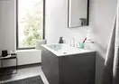 Дозатор для жидкого мыла Hansgrohe AddStoris, белый матовый/стекло матовое (41745700) фото 2 Aquada.com.ua