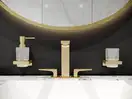 Дозатор для жидкого мыла Hansgrohe AddStoris, полированное золото/стекло матовое (41745990) фото 2 Aquada.com.ua