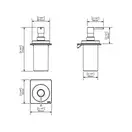 Диспенсер для рідкого мила Sonia S-Cube / S2 White (172474)