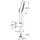 Душовий гарнітур з 4 режимами Grohe Power &amp; Soul Cosmopolitan 130 (26174LS0)