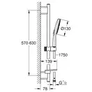 Grohe Rainshower SmartActive Душевой гарнитур, хром (26546000)