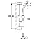 Душовий гарнітур, 3 види струменів GROHE Euphoria 110 Massage (27226001)