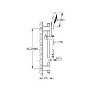 Душовий гарнітур з 4 режимами Grohe Power &amp; Soul 160 (27748000)