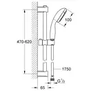 Grohe Vitalio Start 100 Душевой гарнитур, хром (27948000)