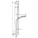 Душевой гарнитур Hansgrohe Pulsify (цвет - белый матовый), 3 вида струи Relaxation (24170700) фото 2 Aquada.com.ua