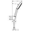 Душевой гарнитур Hansgrohe Pulsify (цвет - белый матовый), 1 вид струи и шланг 125 см (24301700) фото 6 Aquada.com.ua