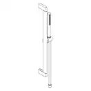 Hansgrohe Pulsify S 100 Душевой гарнитур, белый матовый (24372700)