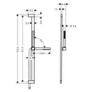 Душовий гарнітур Hansgrohe Pulsify S 100 1jet EcoSmart зі штангою 90 см (колір - хром) 24382000