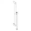 Hansgrohe Pulsify S Штанга для душа 65 см, шлифованная бронза (24402140)