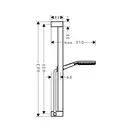 Hansgrohe Raindance Alive Select S Ecosmart Душевой гарнитур, черный хром (24600340)