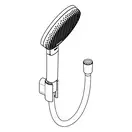 Hansgrohe Raindance Alive Select S Душевой гарнитур, черный (24611670)