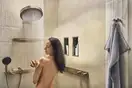 Душевая лейка 500 с душевой полкой Hansgrohe Rainfinity, 1 тип струи (цвет - шлифованная бронза) 26243140