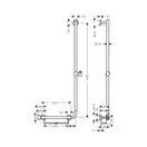 Hansgrohe Unica Comfort Душевая штанга 110 см, хром (26404400)