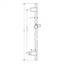 Душова штанга Hansgrohe Unica S Puro Reno 105 см (колір - хром) 28663000