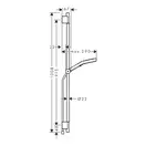 Душовий гарнітур Hansgrohe Rainfinity 130 3jet зі штангою S Puro 90 см та шлангом Designflex 160 см (колір - хром)  28743000
