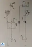 Душовий гарнітур Paffoni Steel Soft, сталь (ZSAL200AC)
