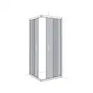 Душевая кабина Devit Eco 100 х 100 х h190 см (профиль - хром, стекло - прозрачное), без поддона ECO3101