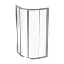 Geberit Geo Душевая кабина 90х90, серебро, прозрачная (560.121.00.2)