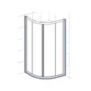 Geberit Geo Душевая кабина 90х90, серебро, прозрачная (560.121.00.2)