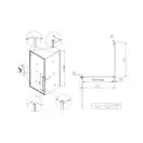 Koer SR SC08 Душова кабіна, прозоре скло, хром (KR5371)