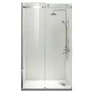 KOER SR SD01 Дверь в нишу, прозрачная, хром (KR5376)