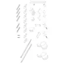 KOER SR SD01 Дверь в нишу, прозрачная, хром (KR5376)