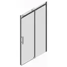 Koer SR SD01 Дверь в нишу, прозрачное стекло, хром (KR5380)