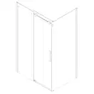 KOER SR SW01-90x200-TR-01 Боковая стенка, хром (KR5381)