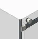 KOER SR SW01-90x200-TR-07 Стінка душової, графіт (KR5382)