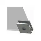 Koer SR SD02-140x200 Двері в нішу, прозоре скло, хром (KR5383)