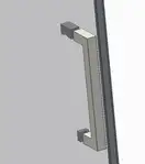 Koer SR SD02-140x200 Двері в нішу, прозоре скло, хром (KR5383)