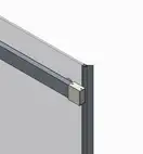 Koer SR SD02-140x200 Двері в нішу, прозоре скло, хром (KR5383)