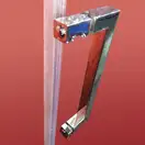 Koer SR SD02-140x200 Двері в нішу, прозоре скло, хром (KR5383)