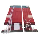 Koer SR SD04-120x200 Двері в нішу, прозоре, графіт (KR5388)