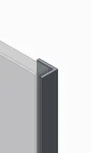 Koer SR SD04-120x200 Двері в нішу, прозоре, графіт (KR5388)