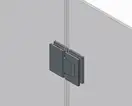 Koer SR SD04-120x200 Двері в нішу, прозоре, графіт (KR5388)