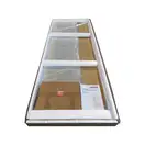 Koer SR SD04-120x200 Двері в нішу, прозоре, графіт (KR5388)