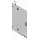 Koer SR SD04-120x200 Двері в нішу, прозоре, графіт (KR5388)