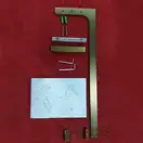 KOER SR SP02-100x200 Walk-In, прозоре скло, матове золото (KR5396)