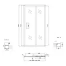 Lidz Zycie Душевая дверь в нишу 100x185, хром (LZSD100185CRMFR)