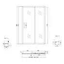 Lidz Zycie SD120x185 Душевая дверь, хром/фрост (LZSD120185CRMFR)